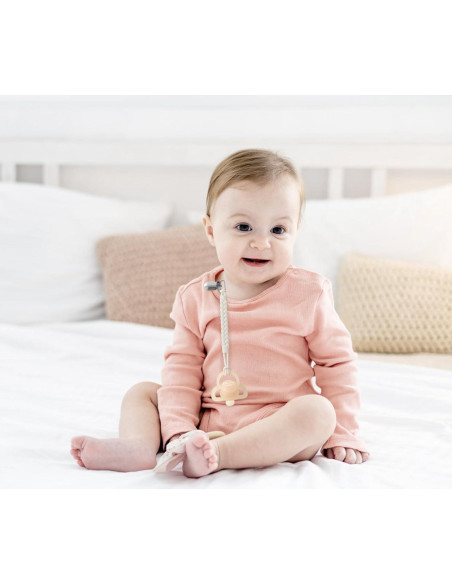 Clip de Chupete de Silicona Tender Babe - 6 Piezas, Seguro y Chic