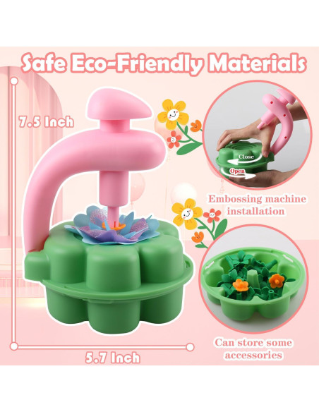 Kit de Manualidades INKZOO Ramos de Flores de Tela DIY