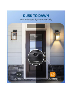 Enchufe con Sensor de Luz DEWENWILS E26/E27 Doble, Negro 2