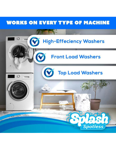 Limpiador de Lavadora Splash Spotless 6 Tabletas HE