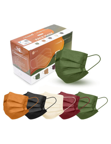 Mascarillas desechables FriCARE 4 capas ASTM Nivel 3 - 50 unidades colores variados