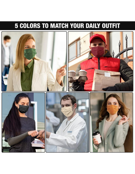 Mascarillas desechables FriCARE 4 capas ASTM Nivel 3 - 50 unidades colores variados