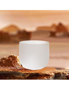 Cuenco de Canto de Cristal TOPFUND 17.78 cm C Nota con Martillo 2