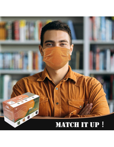 Mascarillas desechables FriCARE 4 capas ASTM Nivel 3 - 50 unidades colores variados