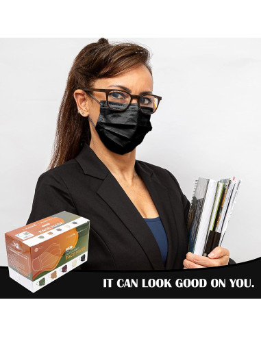 Mascarillas desechables FriCARE 4 capas ASTM Nivel 3 - 50 unidades colores variados