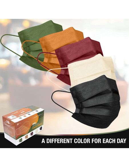 Mascarillas desechables FriCARE 4 capas ASTM Nivel 3 - 50 unidades colores variados