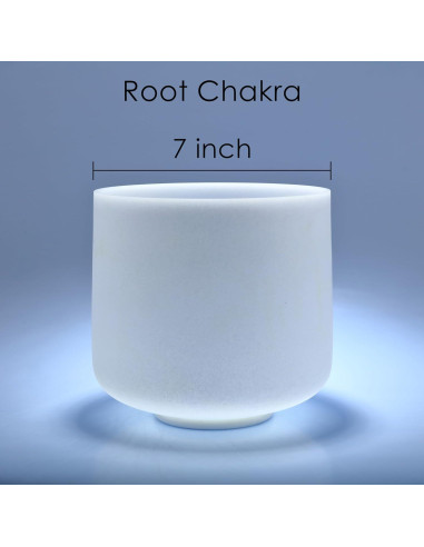 Cuenco de Canto de Cristal TOPFUND 17.78 cm C Nota con Martillo