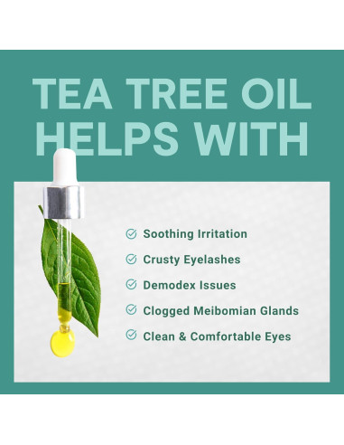 Toallitas Limpiadoras para Párpados MediViz - 30 Unidades Árbol de Té