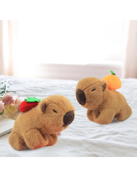 Pulseras de Peluche Capibara 2 Pcs para Niños - Regalo Cumpleaños