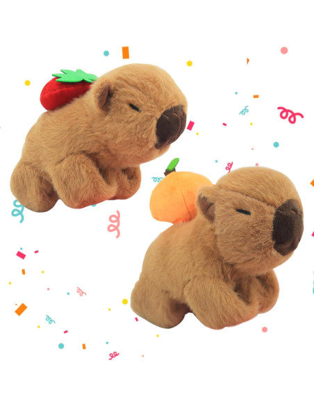 Pulseras de Peluche Capibara 2 Pcs para Niños - Regalo Cumpleaños