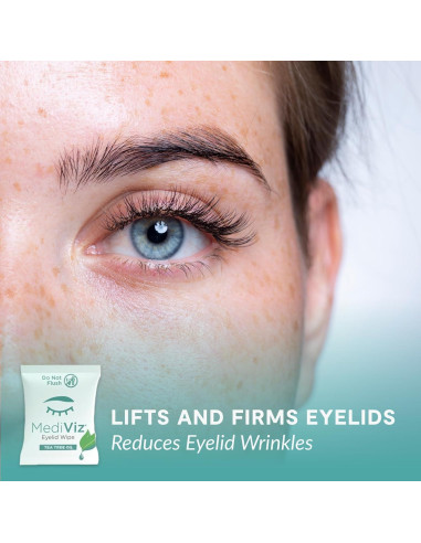 Toallitas Limpiadoras para Párpados MediViz - 30 Unidades Árbol de Té