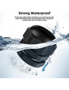 Conector de Cable Gland NPT 32mm 2 Piezas IP68 Nylon 2