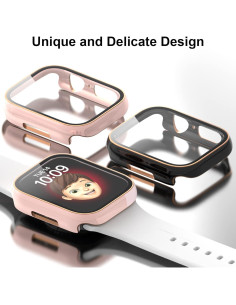 Funda Bumper Haojavo con Protector Vidrio Templado para Apple Watch 41mm 2