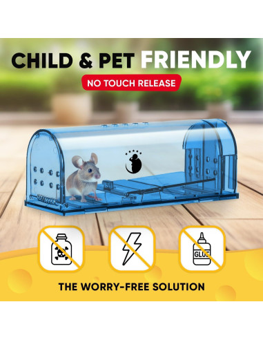 Trampas Humanas para Ratones Motel Mouse - Paquete de 4