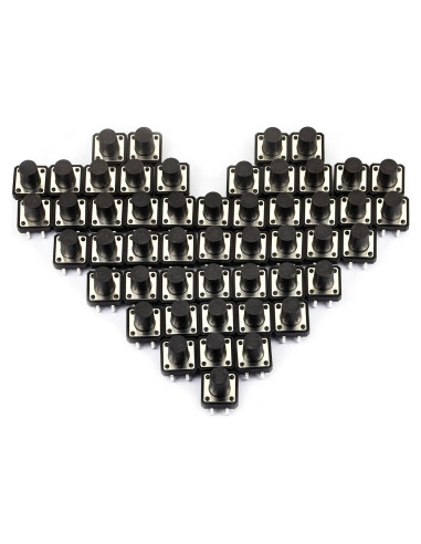 Interruptor Táctil DIP 4 Pin 12x12mm Jujinglobal - 50 Pcs