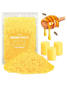 Pellets de Cera de Abeja Orgánica VIPwax 448g Amarilla para Velas