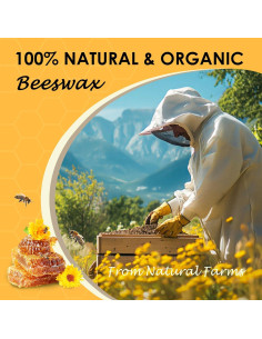 Pellets de Cera de Abeja Orgánica VIPwax 448g Amarilla para Velas 2