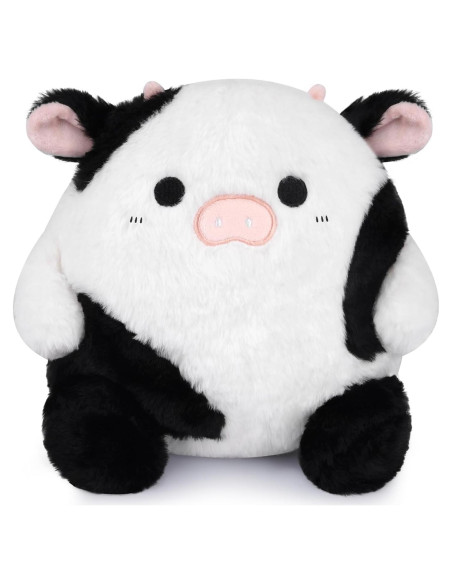 Almohada de Peluche de Vaca LMTGLDT 20 cm Suave y Lavable