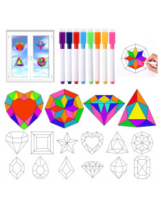 Kit de Manualidades Trandraft 36 Piezas Adornos de Ventana 15 cm