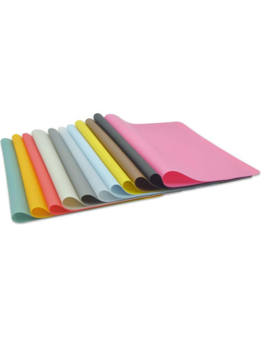 Manteles de Silicona Grado Alimenticio Panzexin 30x40cm 4pzas Negro