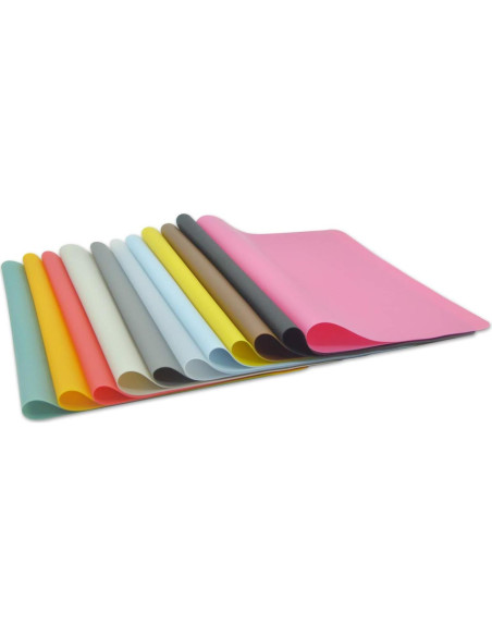 Manteles de Silicona Grado Alimenticio Panzexin 30x40cm 4pzas Negro