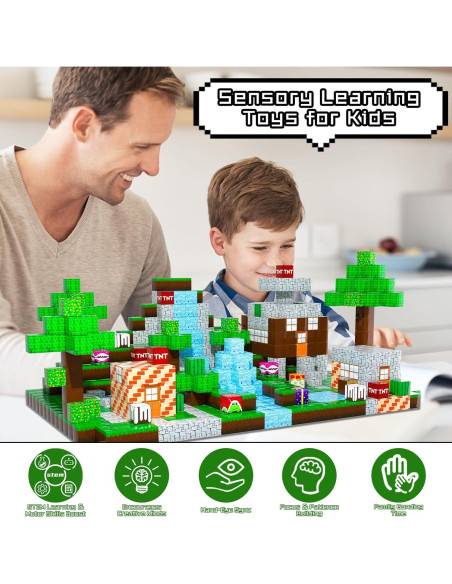 Bloques Magnéticos Kinhzrude 120PCS Juguete Educativo 3+ Años