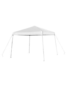Carpa Plegable Flash Furniture 8x8 Blanca Resistente al Agua