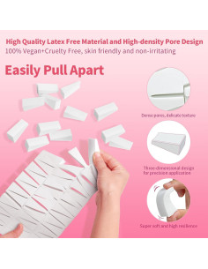 Esponjas de Maquillaje en Cuña Fauxomor 108 Pcs Libre de Látex 2