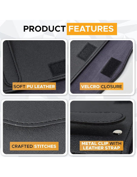 Soporte de Tejidos EcoNour para Auto 22.86x12.7cm Negro