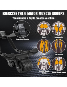 Rodillo Abdominal Uota con Rebote Automático - Fitness 2