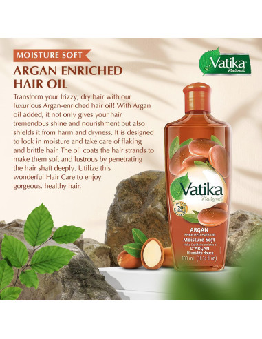 Aceite Capilar Dabur Vatika Argán 200ml - Hidratante Natural