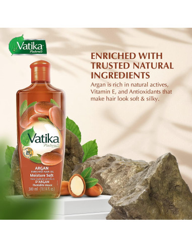 Aceite Capilar Dabur Vatika Argán 200ml - Hidratante Natural