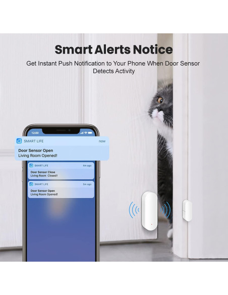 Sensor de Puerta WiFi SENCKIT con Alerta en App y Control por Voz Sensor de Puerta WiFi SENCKIT con Alerta en App y Control por Voz