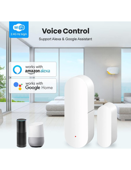 Sensor de Puerta WiFi SENCKIT con Alerta en App y Control por Voz Sensor de Puerta WiFi SENCKIT con Alerta en App y Control por Voz