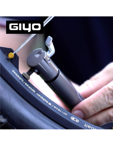 Bomba de Bicicleta GIYO GM04 - Válvula Presta, 120 PSI, Ligera