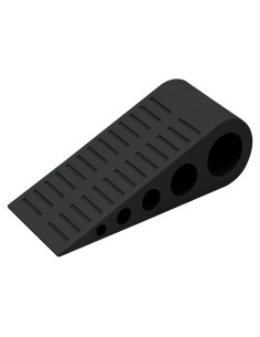 Tope de puerta de goma antideslizante Optish - 1 pieza negra