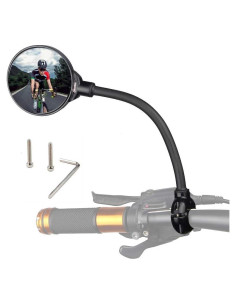 Espejo Retrovisor de Bicicleta DRCKHROS Ajustable 360 7.62 cm