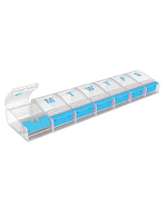 Organizador de Pastillas Semanal EZY DOSE XXL Azul 7 Días