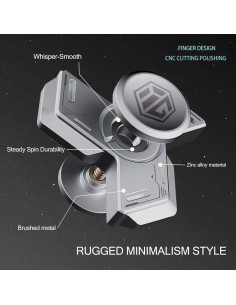 Spinner Fidget de Metal Berotok Mini Retro Silencioso 4.58cm 2