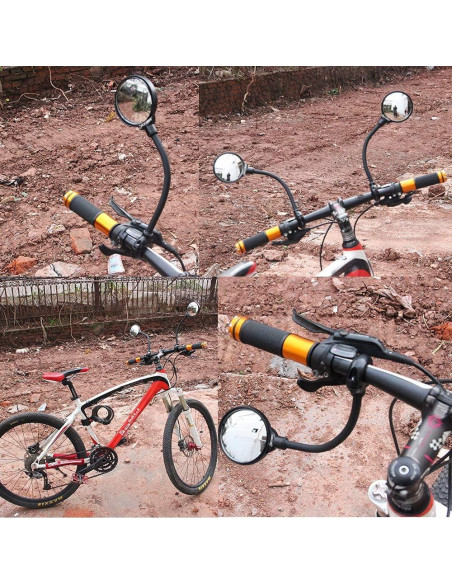 Espejo Retrovisor de Bicicleta DRCKHROS Ajustable 360 7.62 cm