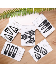 15 Clips de Pelo Antideslizantes Yerpkefey en Color Negro 2