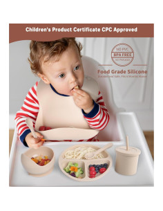 Conjunto de Alimentación para Bebés ECLIP de Silicona 10 Piezas 2