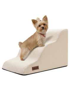 Escalera para Perros aodisman 3 Pasos Beige Antideslizante