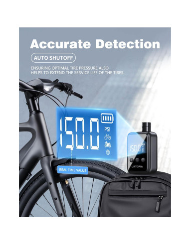 Bomba de Neumáticos Eléctrica URTOPIA HW-125-5 150 PSI Portátil