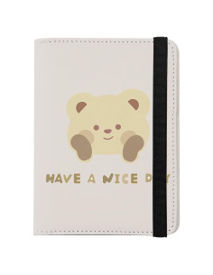 Soporte de Pasaporte Miwasion Beige con Bloqueo RFID