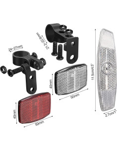 Kit de 6 Reflectores de Seguridad para Bicicleta Maitys 2