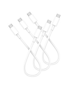 Cable USB-C Rápido 60W FUPYWP 1ft 3Pack Blanco