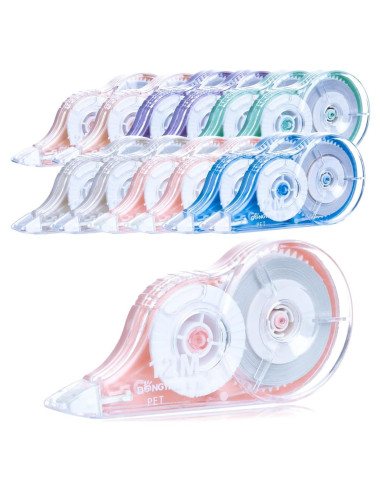 Cinta Correctora DOSEWART 12 Piezas 12mx5mm Colores Variados