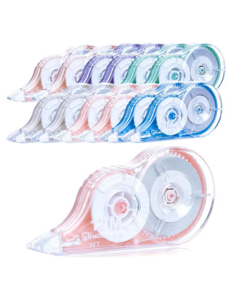 Cinta Correctora DOSEWART 12 Piezas 12mx5mm Colores Variados Cinta Correctora DOSEWART 12 Piezas 12mx5mm Colores Variados