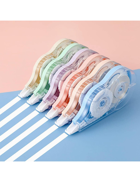 Cinta Correctora DOSEWART 12 Piezas 12mx5mm Colores Variados Cinta Correctora DOSEWART 12 Piezas 12mx5mm Colores Variados